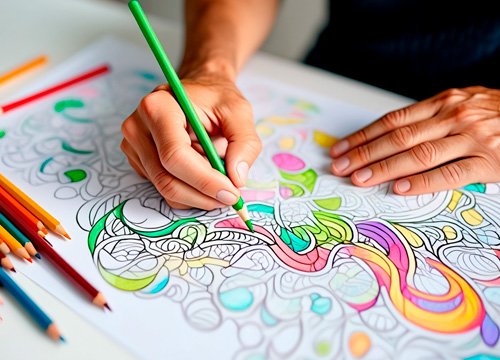 Мужчина рисует